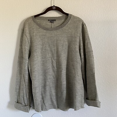 #ad Vince Women#x27;s Size Large Gray Wool Pullover Sweater $41.99