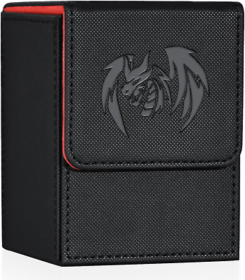 #ad Card Deck Box for Yugioh MTG Cards 100 Deck Case with 2 Dividers Fits TCG CCG $14.95