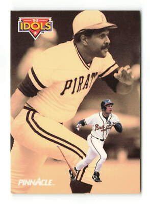 #ad 1992 Pinnacle David Justice #588 Willie Stargell Atlanta Braves Baseball Card $1.50