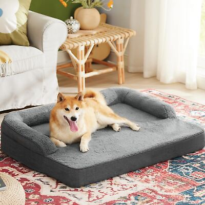 #ad Lesure Memory Foam Dog Bed for Extra Large Dogs XL Orthopedic Dog Bed Sofa w... $84.92
