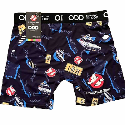 #ad Ghost Busters Ecto 1 Standout Be Odd Mens Boxers Briefs L $14.65