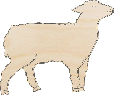 #ad Sheep Laser Cut Out Unfinished Wood Craft Shape SHP33 $38.64