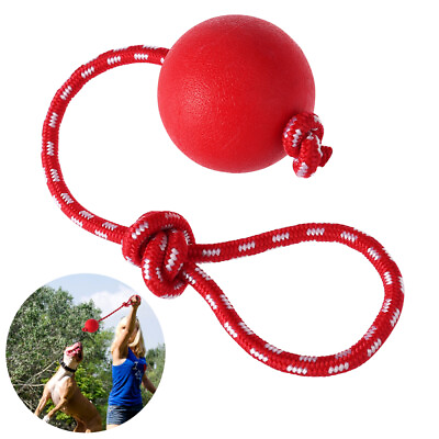 #ad Pet Rubber Ball with Rope amp; Launcher for Training amp; Exercise $15.69
