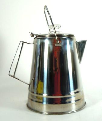 #ad Coffee Pot Percolator Glacier Stainless Steel GSI Outdoors Camping Stovetop $49.95