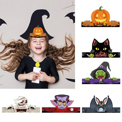 #ad Lightweight Children Halloween Party Costume Props Halloween Decorations Paper $5.87