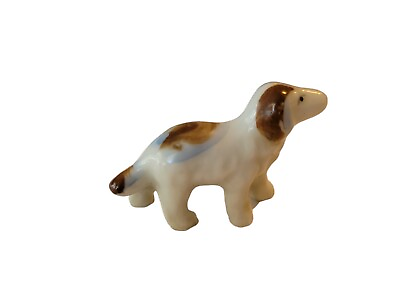 Vintage Porcelain Small Ceramic Dog Puppy Figurine Japan #7 $6.99