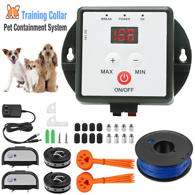 Wireless Electric Dog Fence Pet Containment System Shock Collar For 1 2 3 Dogs $47.99