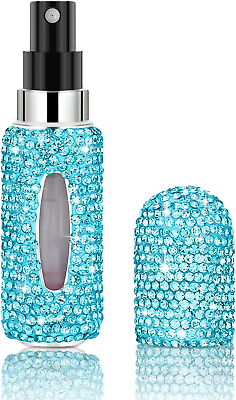 #ad Rhinestone Perfume Travel Refillable Perfume Atomizer Bottle Bling Portable Mini $18.74