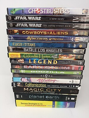 #ad 17 Used Wholesale Bulk DVD Lot Used condition Various Genres RANDOM TITLES $9.99