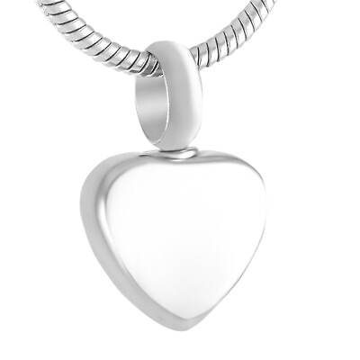 cremation jewellery heart pendant keepsake memorial ashes charm urn pet cat dog GBP 3.99