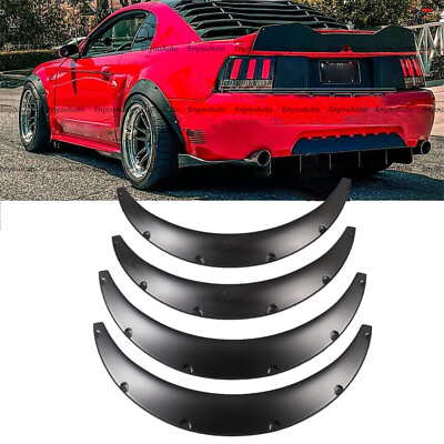 #ad 4X 32quot; For Ford Mustang GT Universal Fender Flares Wheel Arches Wide Body Kit $66.49