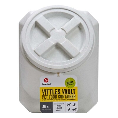 #ad Vittles Vault Outback Stackable Pet Food Container White 1 Each 40 lb By Vittle $137.12