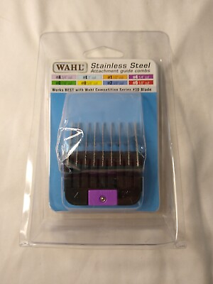 #ad Wahl 3374 100 Professional Animal #4 Stainless Clipper Comb 1 4quot; Purple For #30 $14.99