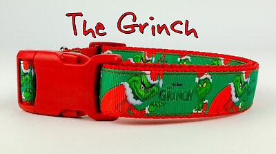 #ad #ad Christmas dog collar handmade adjustable buckle 1quot; or 5 8quot; wide or leash $17.00
