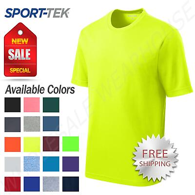 #ad Sport Tek Men#x27;s Dry Fit RacerMesh Moisture Wicking T Shirt M ST340 $10.81