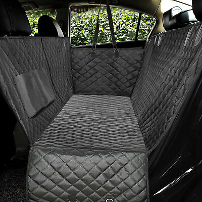 #ad Dog Seat Cover Hammock for BackSeat Durable Waterproof Car Truck Suv Seatbelt $35.99