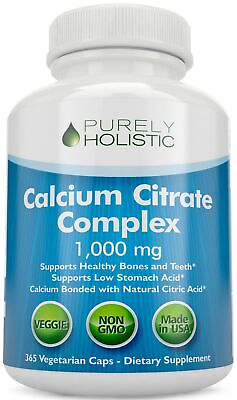 #ad ​Calcium Citrate 1000mg 365 Vegan Capsules not Tablets Healthy Bones and Teeth $25.00