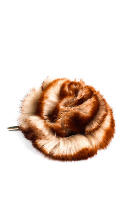 #ad Lanvin Womens Beige amp; Brown Rabbit Fur Rosette Stick Pin Brooch $114.01
