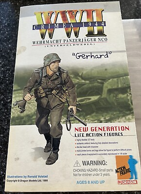 #ad WWII Crimea 1944 Wehrmacht Panzerjager NCO “Gerhard” New Life Action Figure $65.00