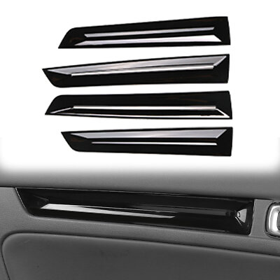 #ad 4Pcs Gloss Black Interior Door Panel Strip Cover Trim For Honda Civic 2022 2024 $36.36