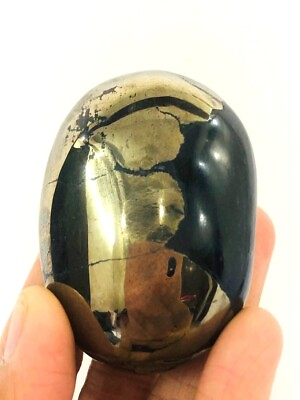 #ad #ad Golden Pyrite Palm Stone Crystal Gemstone Healing Gift Reiki Wellness Energy $15.45
