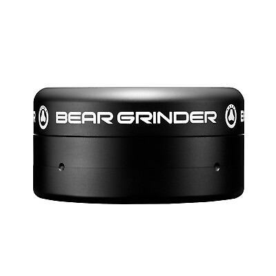 #ad Tobacco Herb Grinder 3 Piece by Bear Luxury Completely Frictionless Black NEW $59.50