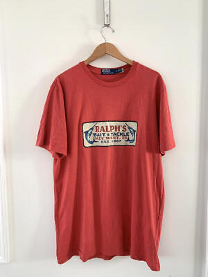 #ad Mens Ralph Lauren Polo Ralph#x27;s Bait amp; Tackle Key West FL T Shirt Size Large $36.94