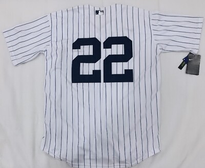 #ad New York Yankees Juan Soto Jersey Mens Pinstripes NWT #22 New Size L $60.00