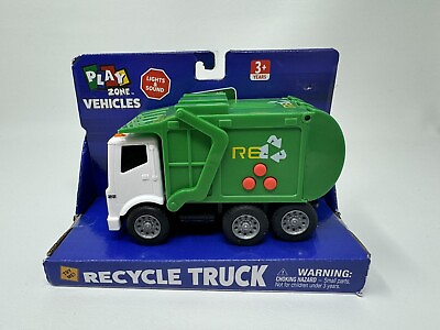 #ad Play Zone Friction Powered Recycling Truck Toy Vehicle NEW Lights amp; Sounds $5.99