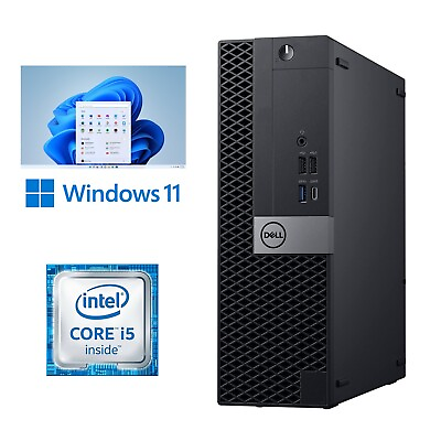 #ad Dell OptiPlex 7050 Core i5 Desktop Computer 16GB RAM 480GB SSD Windows 11 Wi Fi $152.15