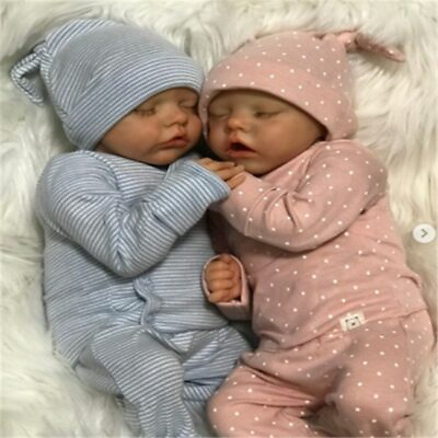 #ad Reborn Doll Twin B Blank Kit 17Inch 43CM Realistic Newborn Fabric Body Bebe $59.90