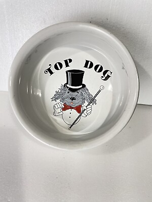 #ad Vtg Curzon Top Dog Dog Bowl Trinket Dish $22.00