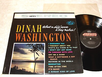 #ad Dinah Washington quot;What A Difference A Day Makes quot; 1960#x27;s Jazz LP VG1983 Press $7.95