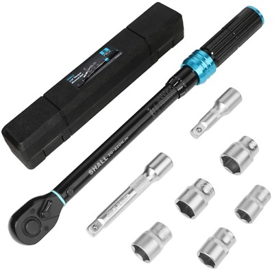 #ad SHALL 1 4quot; 3 8quot;1 2quot; Torque Wrench Set2 220Nm Dual Direction Adjustable 72 Tooth $35.19