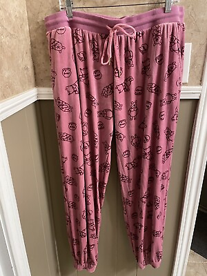 #ad Disney Pink Winnie The Pooh Pajama Pants Size XL $15.00