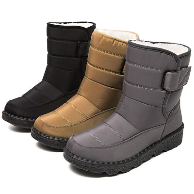 #ad Snow Boots Comfort Waterproof Boot Cold Weather Women#x27;s Mid Calf Non skid Ladies $22.15