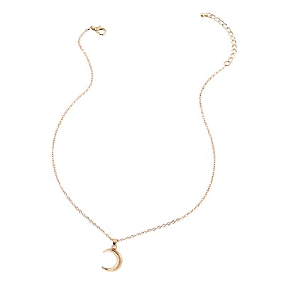 #ad Temperament Female Crescent Necklace Exquisite Silver Plated Clavicle Necklace $8.09