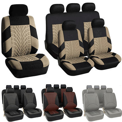 #ad Car Seat Covers Full Set Universal Protector Cushion for Auto Sedan SUV Truck $28.49