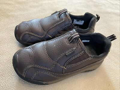 #ad Pediped 27 slip in shoes boys brown flaw no insole Insert $7.15