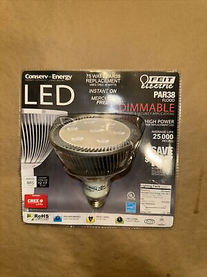 #ad Fit Electric Par38 Dimmable Flood 75 Watt LED 885 Lumens H7 $7.00