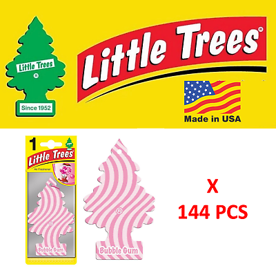 #ad BUBBLE GUM Air Freshener Little Trees Tree 10348 MADE IN USA Pack of 144 $99.72