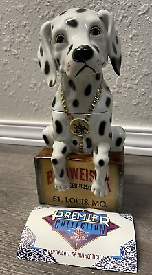 #ad Anheuser Busch Dalmatian 1998 Character Stein 10” Limited Edition w COA No Box $85.00