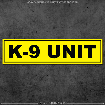 2x K9 Unit Sticker Caution K 9 police window officer enforcement safety dog $4.89