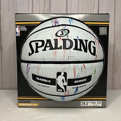 #ad Spalding Marble Series Multi Color Basketball Full Size 7 29.5 $25.00