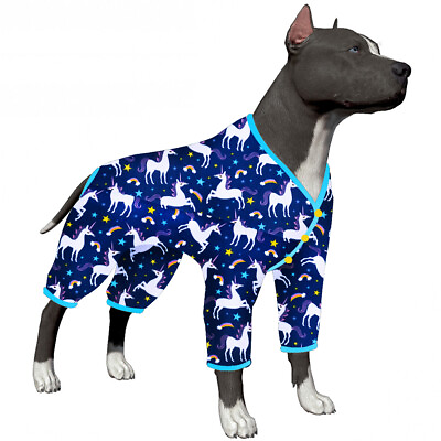#ad LovinPet Pitbull Pajamas For Dogs Large Car Trip For Great Dane Sleep Warm $25.41