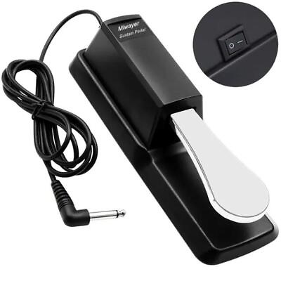 #ad Sustain Pedal with Polarity Switch for MIDI Keyboard Synth Digital Pianos $11.99