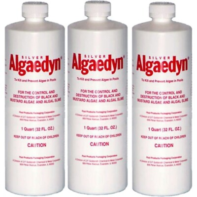 #ad 47 600 Pack of Three Algaedyn Silver Algae Remover 32oz $154.99