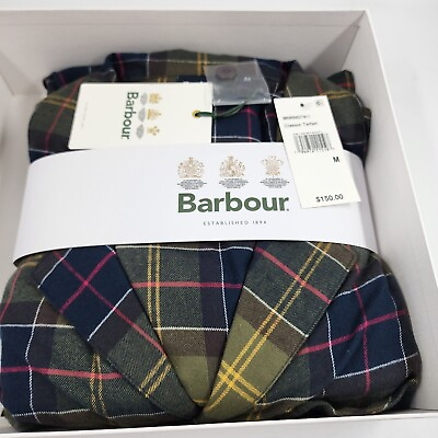 #ad Barbour Laith Tartan Pajamas Set Men#x27;s M Classic Tartan Embroidered Logo L S $57.73