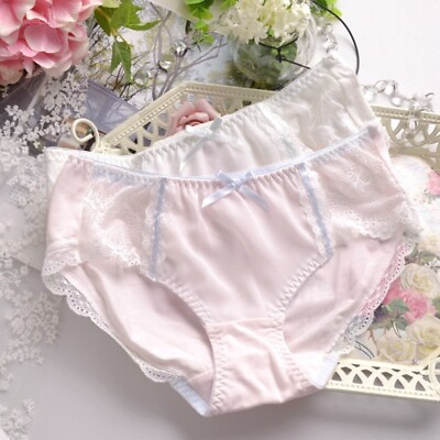#ad 3PCS Japanese Sexy Hollow Lace Girls Cotton Cute Lovely Sweety Seamless Panties $22.92