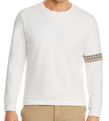 #ad Cote A Coast Womens Sleeve Trim Sweatshirt Color White Size X Large $218.00